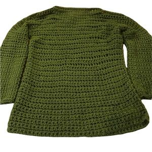 Knit green sweater